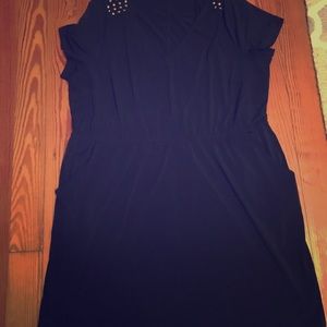 Plus Size Navy Blue Dress